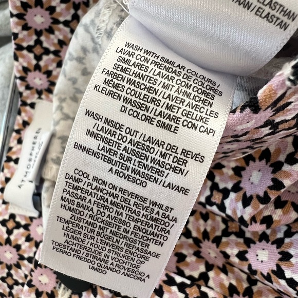Atmosphere print pants, women’s size 6 - Picture 6 of 7